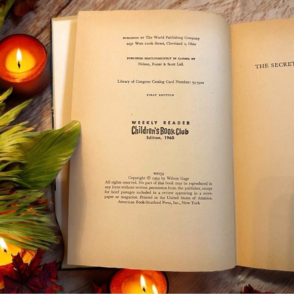 VINTAGE 1959 The Secret of Crossbone Hill by Wilson Gage - Hardcover - Picture 10 of 11